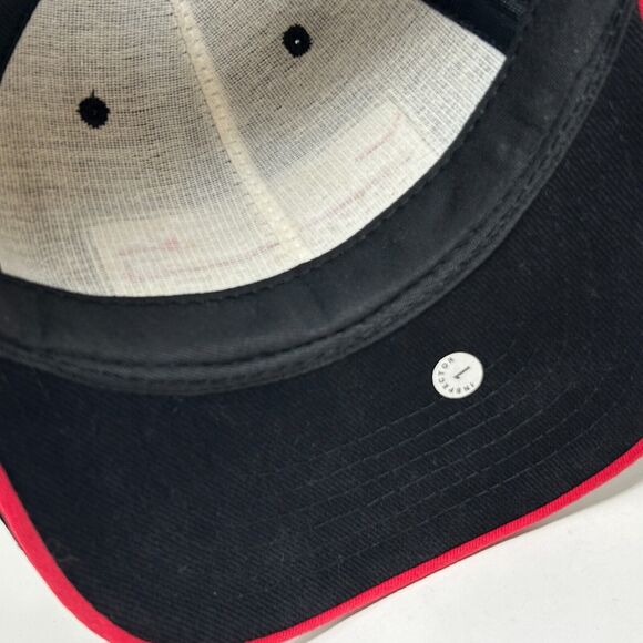 Vintage ESPN Baseball Cap Hat 90s Total Sports Network USA Made Strapback Black - Picture 8 of 10